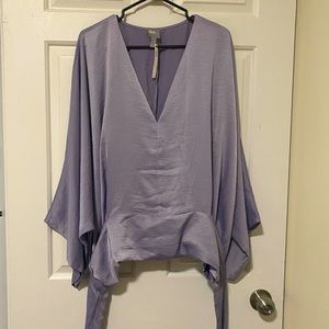 ASOS Purple Tie Blouse - US size 18